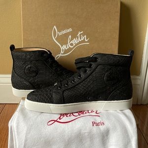 NIB CHRISTIAN LOUBOUTIN RANTUS ORLATO FLAT PYTHON 42